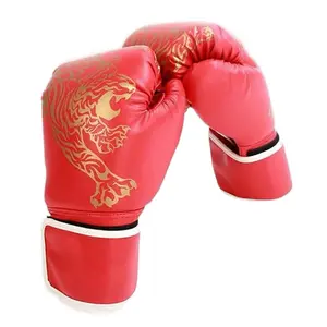 Boxing gloves, 1 pair tiger pattern training gloves, fighting training protective gear for adults, sports accessories, Father’s Day gift