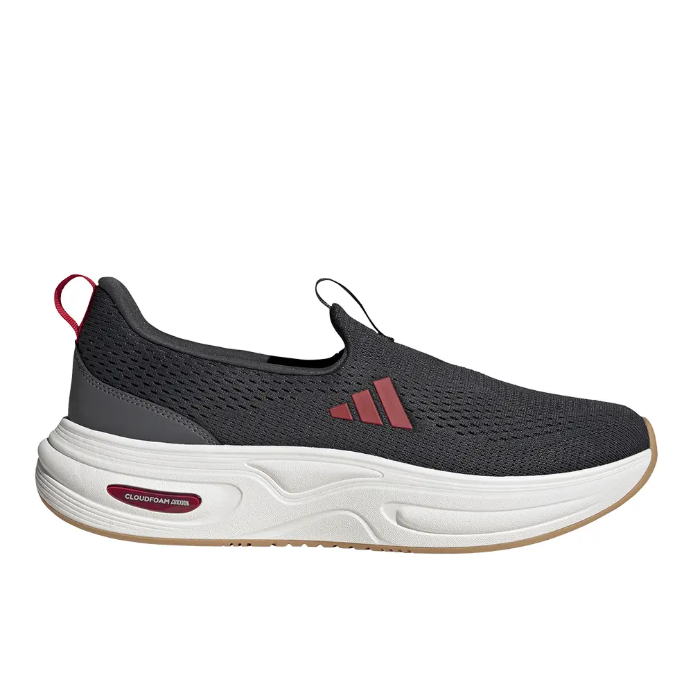 adidas Mens Cloudfoam Cuxxion Lounge Sneakers Shoes Casual - Grey, Red adidas Mens Cloudfoam Cuxxion Lounge Sneakers Shoes Casual - Grey, Red