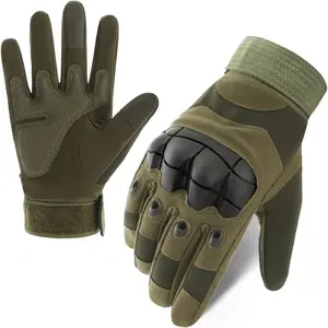 Tactical Full Finger Gloves with Soft Knuckle Protection, Touchscreen, Non-Slip, Breathable, For Outdoor Sports, Motorcycle Riding, Training, Hunting, Men Women, work gloves`