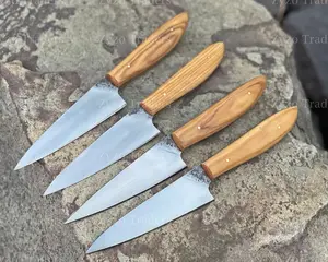 4 Piece Steak Knife Straight Edge Set