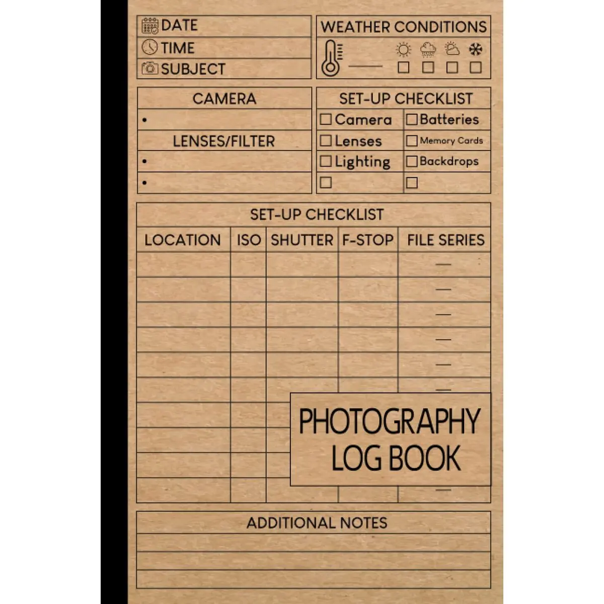 Photography Log Book: Photographer Journal to Track Camera Settings, Photography record log, Photo Shooting Skill, A Great Gift for Photographers Paperback – August 23, 2022