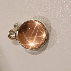 Star Rose Quartz Pendant, Natural Crystal Pendant