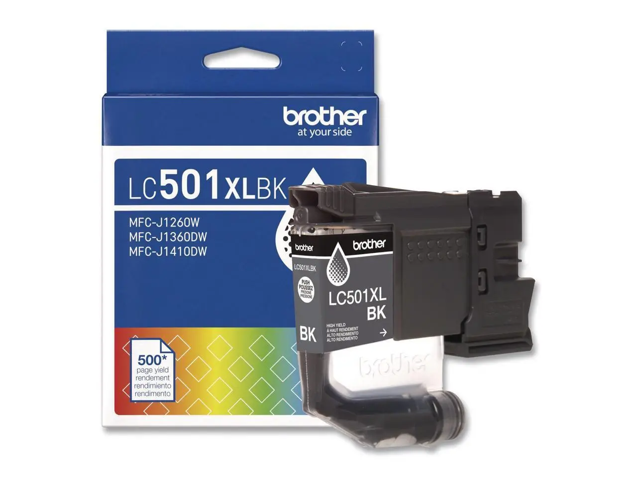 Brother Genuine LC501XLBK High Yield Black Ink Cartridge