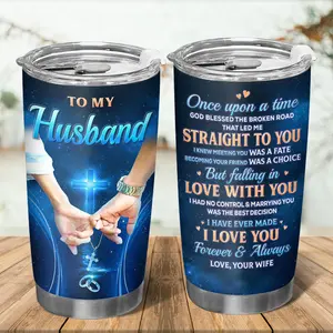 Romantic Gifts for Husband - To My Husband 20 oz Tumbler Gifts from Wife - Stainless Steel Insulated Coffee Cup for Hot Cold Beverage Drinkware Flasks - Perfect for Anniversary, Christmas, Birthday, and More
