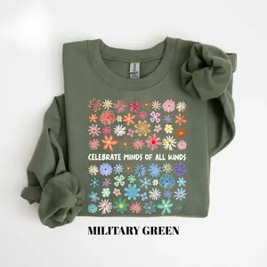 Celebrate Minds of All Kinds Sweatshirt/ T-shirt, Autism Awareness Shirt, Neurodiversity Graphic Tee, SPED Teacher Shirt, Special Education Teacher Sweatshirt,Unisex for Men and Women