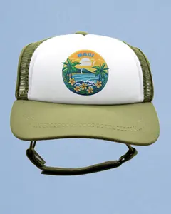 PupLid Maui Sunset Dog Trucker Hat | Pawsitive Partner | Outdoor DogAccessories