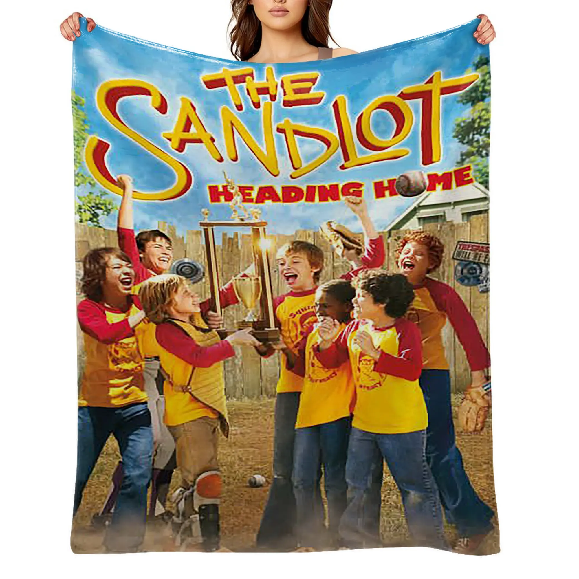 The Sandlot Anime Flannel Throw Blanket (30 to 39 in) for Children, Adults - Ultra Soft, Wrinkle Resistant, Anti-Shrink, Quick-Dry, Machine Washable - Ideal for Adventure Use, All Seasons, Gift A-85