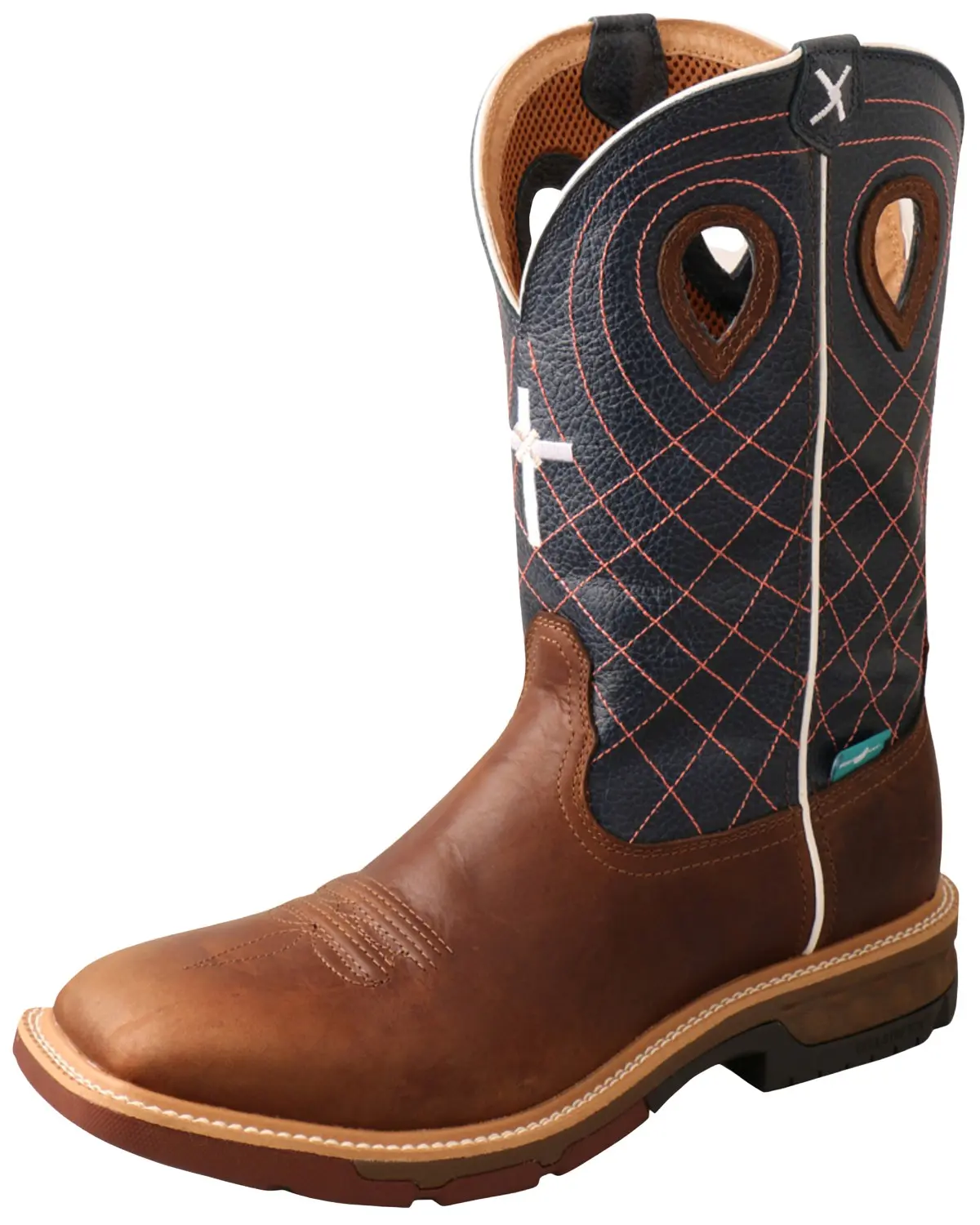 Twisted X Men's Men'S Waterproof Cellstretch Western Work Boot Alloy Toe - Mxbaw01
