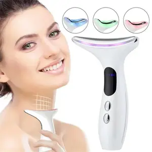 ✨ Microcurrent EMS Neck Massager – Lifting & Firming for Neck and Face, Helps Reduce Neck Lines & Nasolabial Folds, Portable Vibration Massager for Home Use