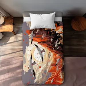 MWW C1DCTXLWK2EEHU The Escape Orange Twin Size Extra Long Duvet Cover - Stylish Home Decor