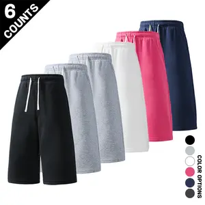 Men’s summer minimalist versatile casual athletic shorts—breathable, skin-friendly, comfortable, loose fit, 7/8 length.
