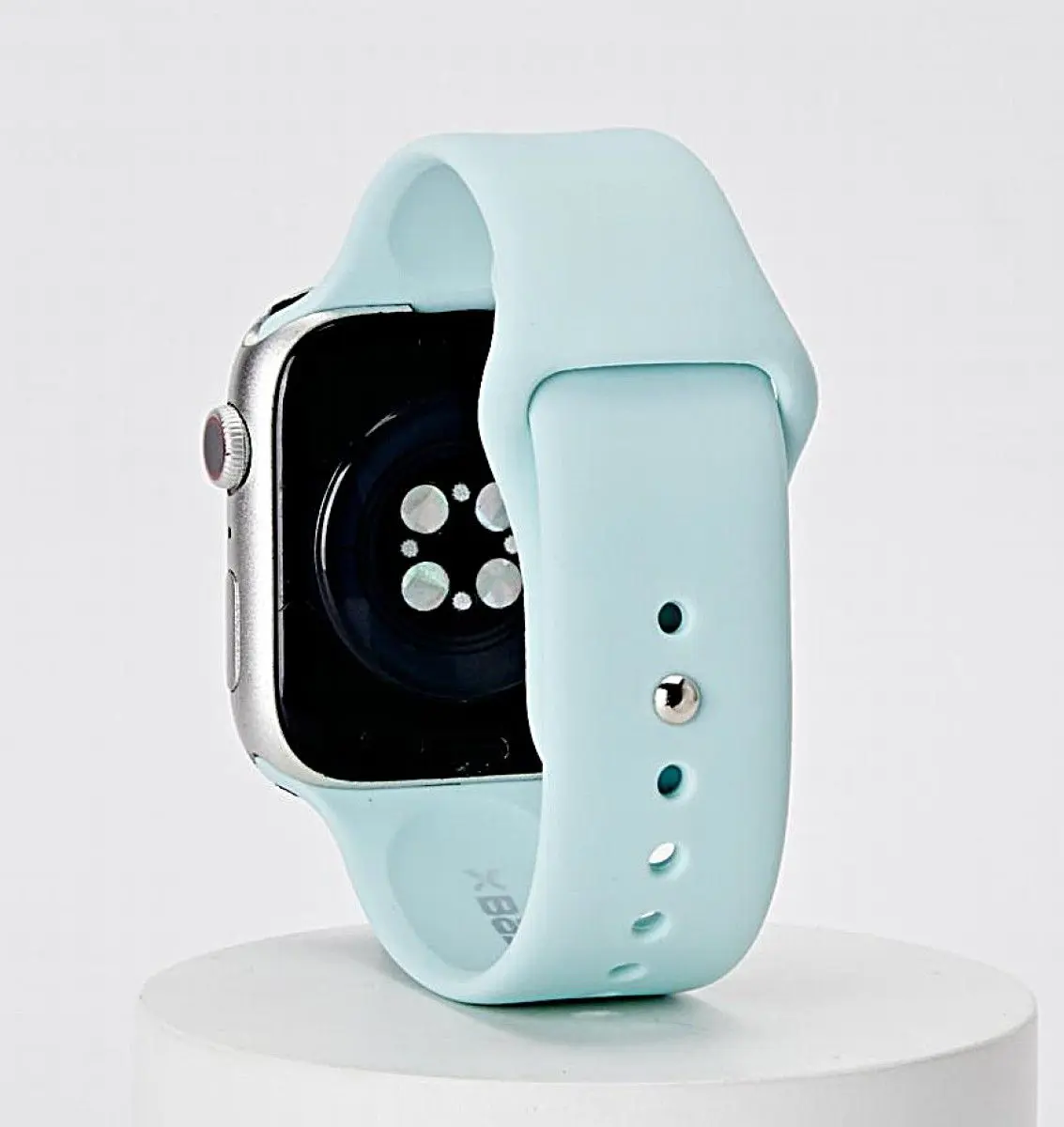 Integrated Silicone Watch Band Compatible with Apple Watch, Minimalist Casual Sport Replacement Strap for iWatch All Series