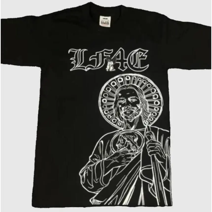 Vintage 90s Shirt, San Judas T-Shirt Mexico for Devoted Followers and Fans, Mens Tshirts, Graphic Tee, Gift For Her Cotton Fabric