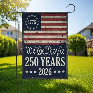 We The People 250 Years Garden Flag: 2026 Semiquincentennial Patriotic Decor