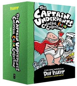 The Captain Underpants Colossal Color Collection (Captain Underpants -5 Boxed Set): From the Creator of Dog Man -- Dav Pilkey - Boxed Set
