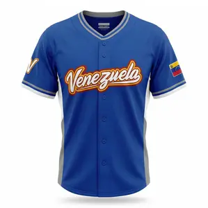 Venezuela 2026 World Cup Baseball Jersey, World Classic Baseball Championship Shirt, Navy White Venezuela World Cup Jersey for Adults Youth and Kids