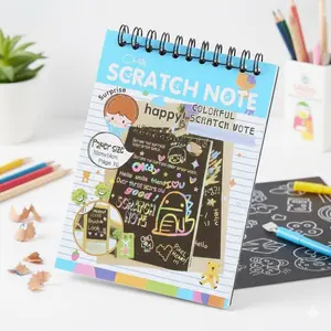 Magic Scratch Art Kit: Multicolor Reveal Layers, Safe Rounded Corners. Portable DIY Creative Gift for Kids, Interactive Parent-Child Craft, Educational Art Toy for Drawing & Doodle Fun.