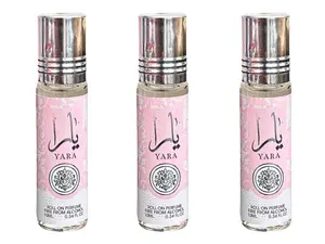 (3 Pack) 10ml Yara Perfume Roll-On Oil by Ard Al Zaafaran