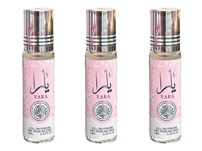 (3 Pack) 10ml Yara Perfume Roll-On Oil by Ard Al Zaafaran