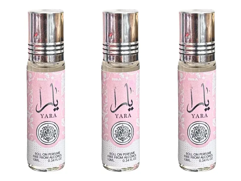 (3 Pack) 10ml Yara Perfume Roll-On Oil by Ard Al Zaafaran