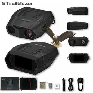 Night Vision Goggles - 4K Night Vision Binoculars with 5000mAh Rechargeable Battery, 32GB TF Card can Save Photo and Video, 3'' HD Screen for Camping & Security, Black fast  shipping  items