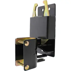 Farm Gate Latch 2 Way Gate Latch - Black Two Way Gate Latch for Livestock Cattle Gate, Horse Corrals, Ranches
