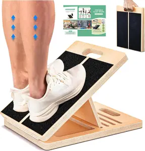 New Year New Goals! Premium Wooden Slant Board - Adjustable Calf Stretcher for Your 2026 Fitness Resolution, Relieve Leg Pain & Boost Flexibility, Perfect Home Gym Gift for Active Men & Women