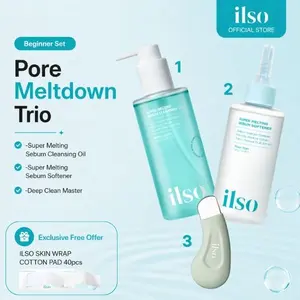 [ILSO Official] BLACKHEAD PORE  MELTING TRIO (3 Products) | Deep Pore Cleanse & Sebum Removal Set | Smooth & Clear Skin Routine | Korean Skincare