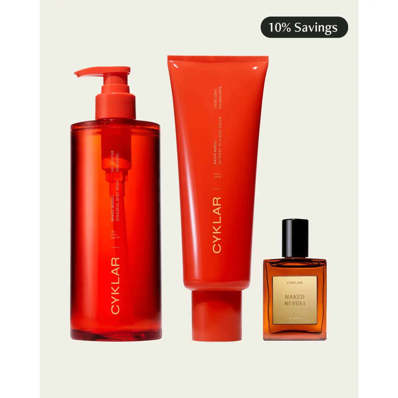 Naked Neroli Body Care Essentials Set - Sensorial Body Wash, Nutrient-Ruch Body Cream & Perfume Oil Naked Neroli Body Care Essentials Set - Sensorial Body Wash, Nutrient-Ruch Body Cream & Perfume Oil