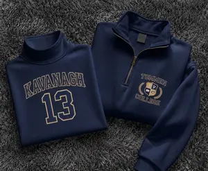 Kavanagh 13 Sweatshirt, Tommen College Quarter Zip Pullover, My Fault London Inspired Hoodie, College Aesthetic Sweatshirt, Dark Academia Gift