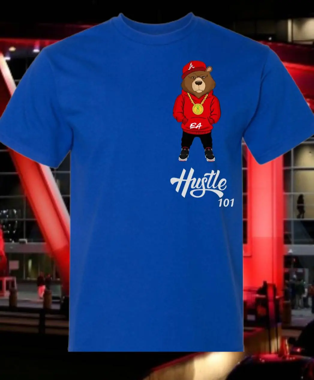 Hustle 101 left chest logo