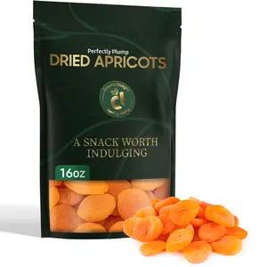 Cravers Delight Dried Apricots No Sugar Added – 16 oz Gourmet Whole Unsweetened Dry Apricots – Dried Fruit for Snacking, Baking and Gifting in Premium Resealable Bag – Gluten Free Vegan Fruit Snack