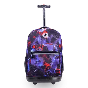 Sunrise Rolling Backpack (18 Inch) in Galaxy School Casual