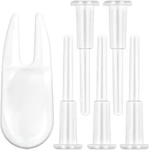 5 Air Stopper Plugs + 1 Remover Tool – Exercise Ball Plug Replacement Kit for Yoga Balls, Bouncing Balls & Inflatable Beds