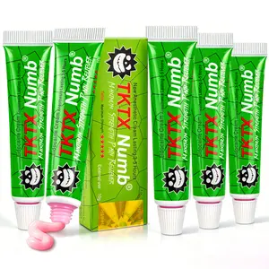 5 Pack - TKTX Tattoo Numbing Cream 99.9% Limited EditionVery Strong Tattoo External Cream, Relief Cream for Tattoos, Waxing, Microneedling (10g-Green).