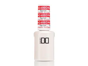 DND Top Coat No Cleanse Gel 0.5OZ - Model 600- Top Gel Application Needed No Cleansing Required