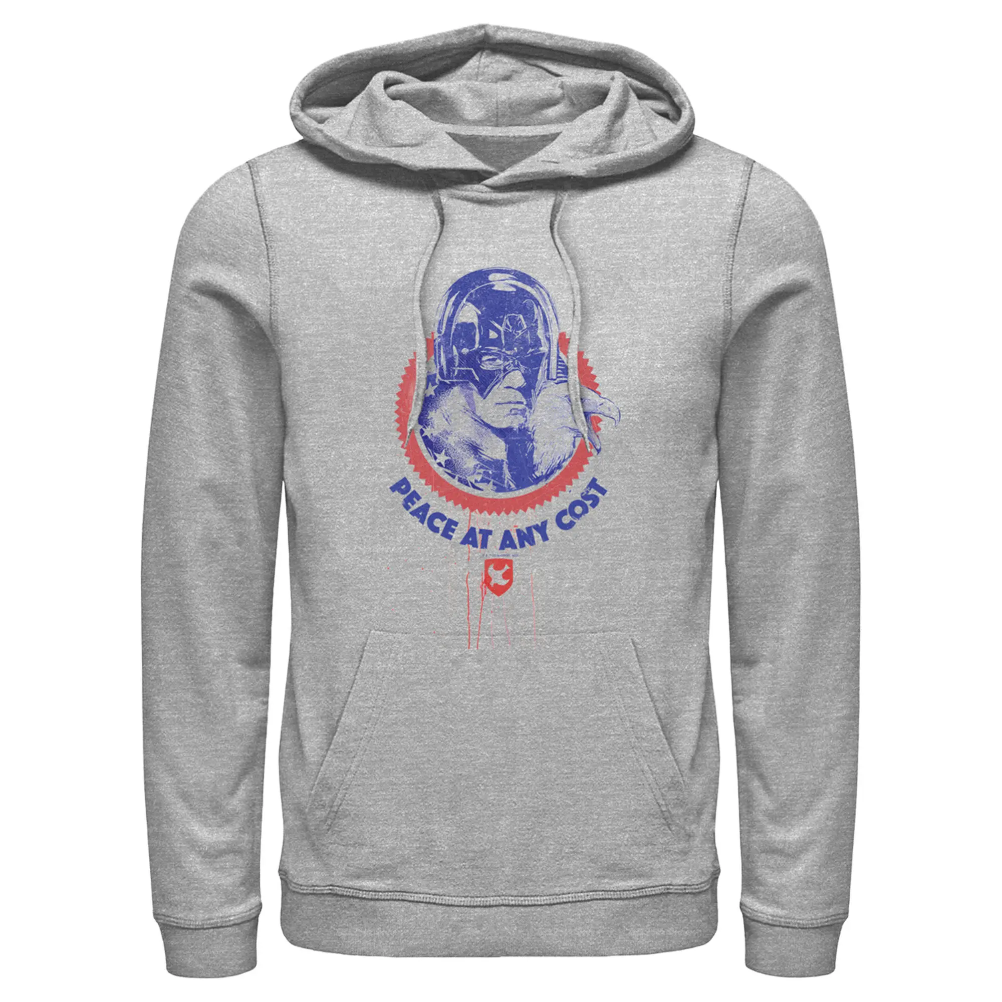 Men's Stylish Suicide Squad Peacemaker "Peace At Cost" Graphic Hoodie, Menswear Pull-Over Sweatshirt