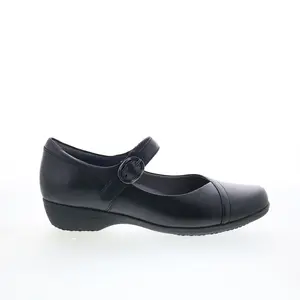 Dansko Fawna 5511-020200 Womens Black Leather Mary Jane Flats Shoes