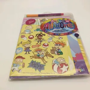 VTG 1995 Lisa Frank All in One Stationary Pack & School Folder