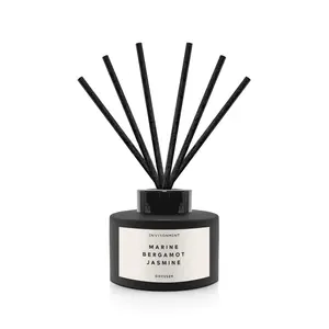 ENVIRONMENT Inspired by 5-Star Hotels RC Reed Diffuser, 200ml Luxury Scented Aromatherapy (Marine | Bergamot | Jasmine) Reed Diffusers for Home, Diffusing Oil Fragrance, Home Fragrance Products