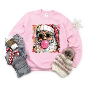 Bubble Gum Santa- Unisex Graphic Sweater