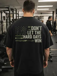 Don't Let The Hard Days Win T-Shirt, Hoodie & Sweatshirt, Mental Health Matters T-Shirt, Graphic Round Neck Shirt, Comfortable Streetwear, Men Cotton Shirt, Casual Streetwear
