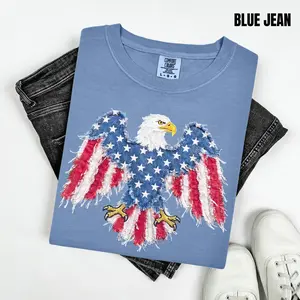 Patchwork Eagle Comfort Colors T-Shirt 'NLB'