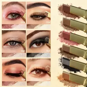 MooGlamor two-tone Eyeshadow Pencil Set Long Lasting fastness Matte Natural Makeup Effect Waterproof Smudgeproof Eye Shadow Stick Suitable For Beginners Cosmetic