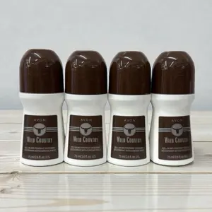 AVON Wild Country Roll-On Antiperspirant Deodorant, 75ml/2.6oz, Pack of 4 Body Care Unisex