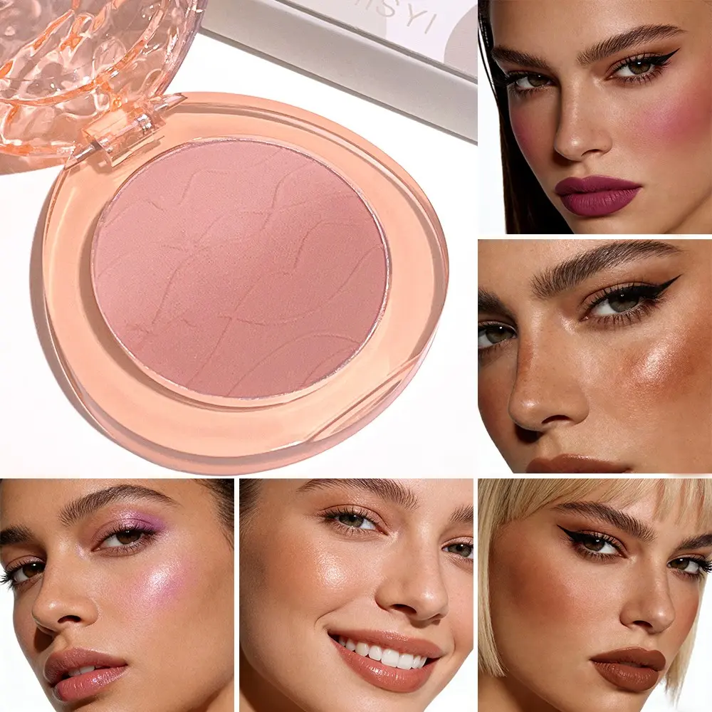 Long Lasting Blush Palette, Baked Face Palette, 1 Count Matte Blush, Natural Look Blush for Daily Makeup, Lightweight Blush, Soft Color Shadow, Suitable for All Skins, Beauty Cosmetics