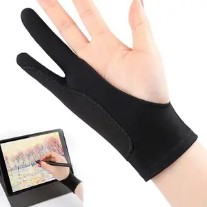 Breathable Anti-sweat Drawing Glove, Washable Reusable Anti-fouling Anti-scratch Art Creation Finger Cover, Tablet & Phone Touch Screen Glove