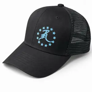 Black with blue R3 logo snapback Black with blue R3 logo snapback
