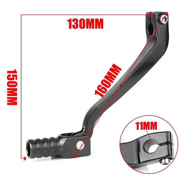 Aluminum Alloy Motorcycle Gear Shift Shifter Lever 11mm Shaft Replacement Transmission Accessory for Yamaha YZ85 YZ125 YZ250 YZ250F Multiple Off-Road Dirt Bike Models