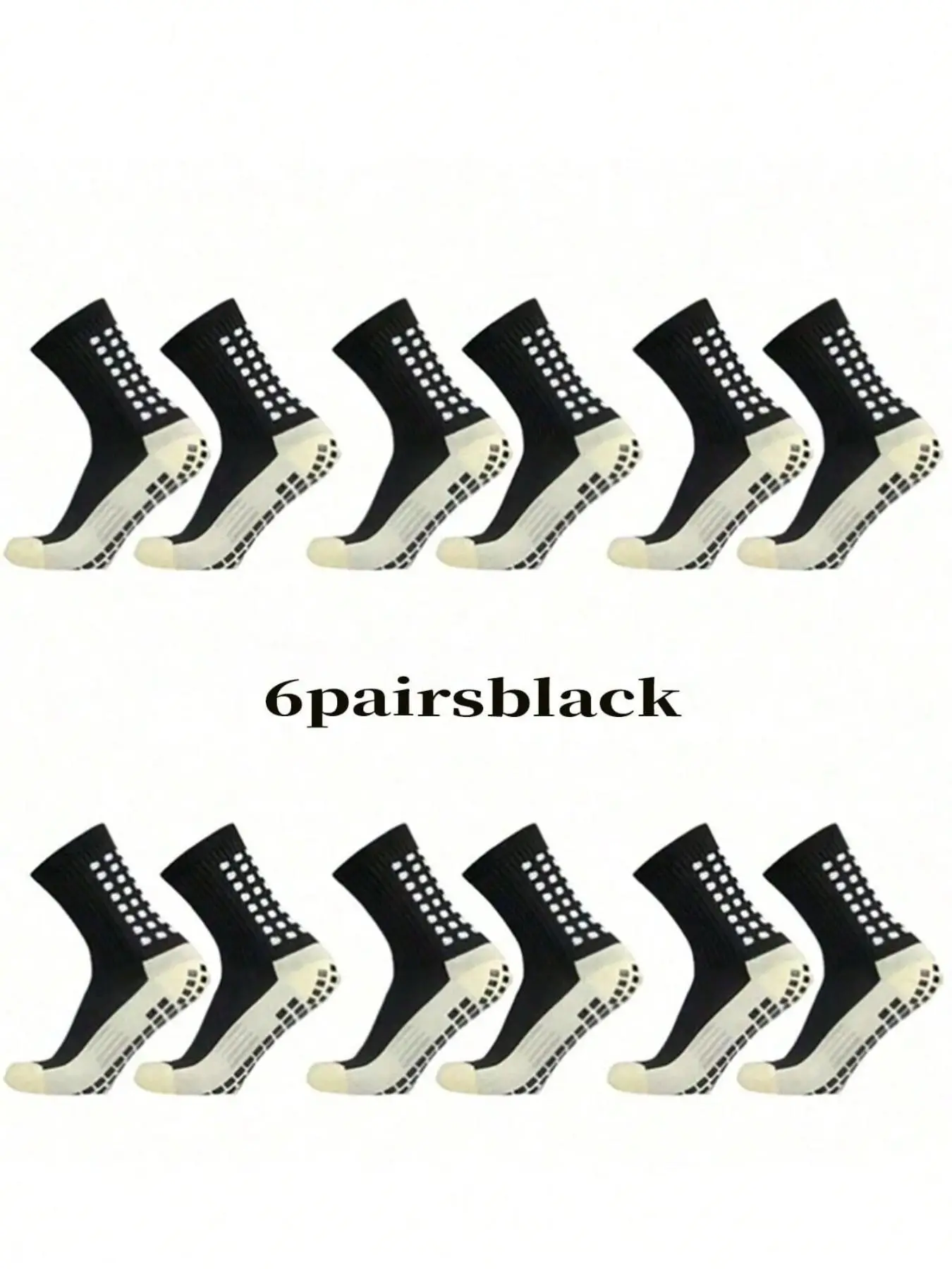 Men's Professional Football Socks, Anti-Slip Silicone Mid-Calf Socks, Sports Training Floor Socks, Basketball Grip Socks, All Seasons